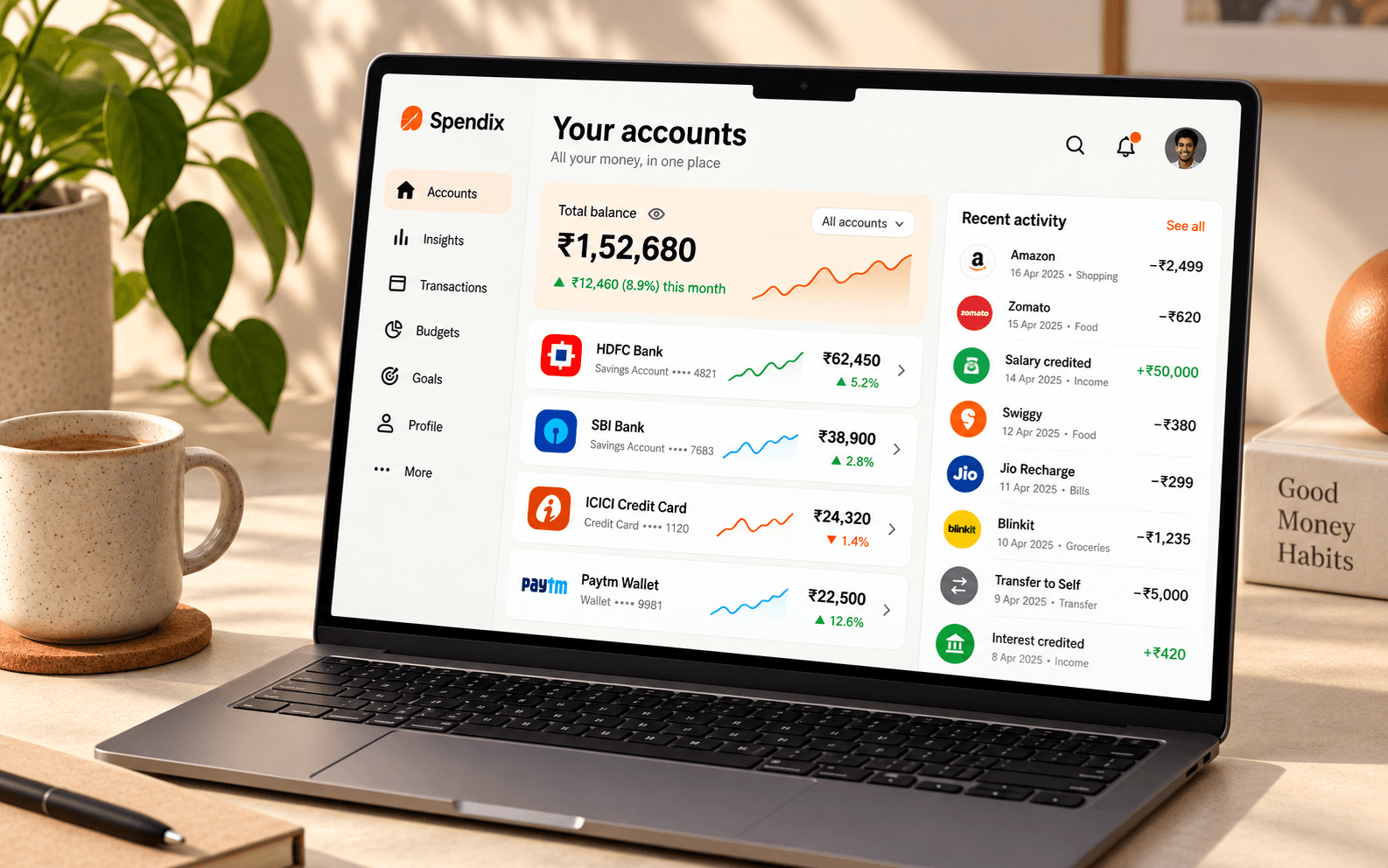 Account overview preview